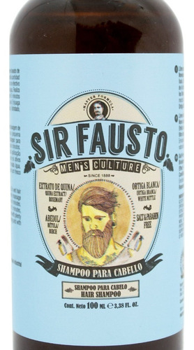 Sir Fausto Men's Culture Shampoo Hidratante Cabello Travel