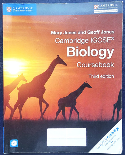 Cambridge Igcse Biology Coursebook With Cd Rom  3rd Ed  2014