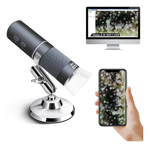 Microscopio Wifi Ninyoon 4k Para iPhone, Android, Pc, X, Usb