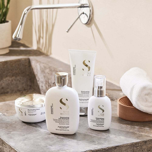Shampoo, Acondicionador Y Mask Alfaparf Semi Di Lino Diamond