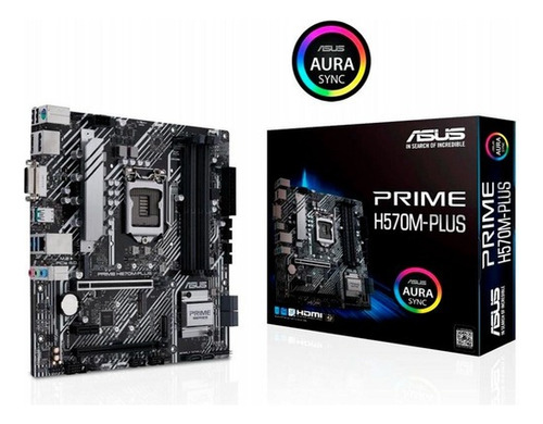 Placa Mãe Asus Prime H570m-plus, Intel Lga 1200 Matx, 4xddr4