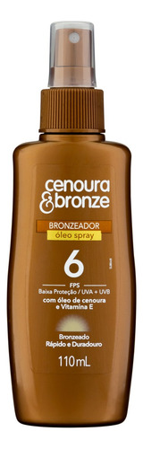 Bronzeador Óleo Spray Cenoura & Bronze Frasco 110ml