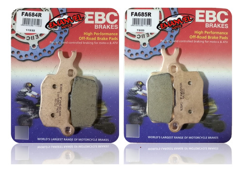 Pastillas De Freno Ebc Brakes Can Am Defender Max Hd8 799cc