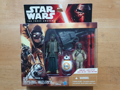 Set 3 Figuras Star Wars Force Awakens Bb8 Bb-8 Jakku Unkar