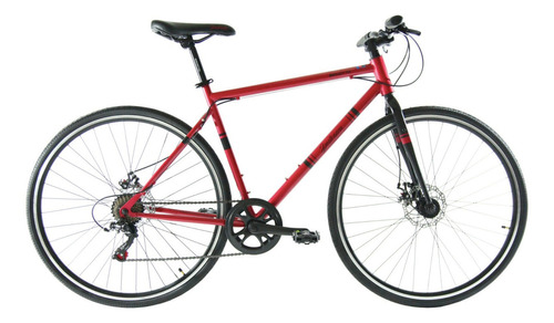 Bicicleta Benotto Hibrida Destrezza R700c 7v Shimano Disco Color Rojo Tamaño Del Cuadro 51