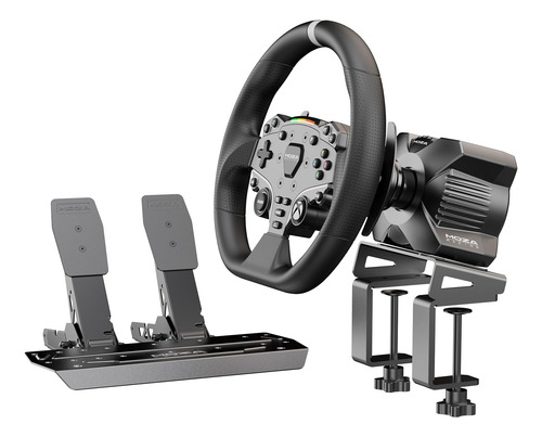 Pacote De Volante E Pedais De Corrida Moza R3 Para Xbox E Pc