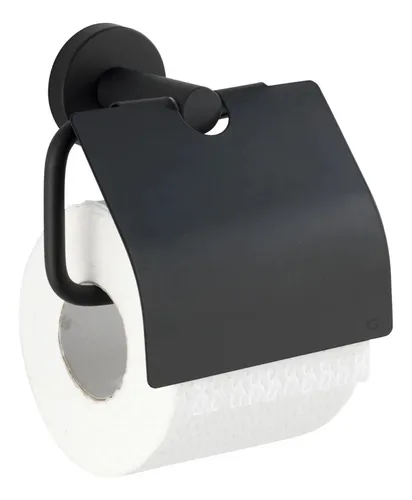 Papelera Para Baño Negro Mate