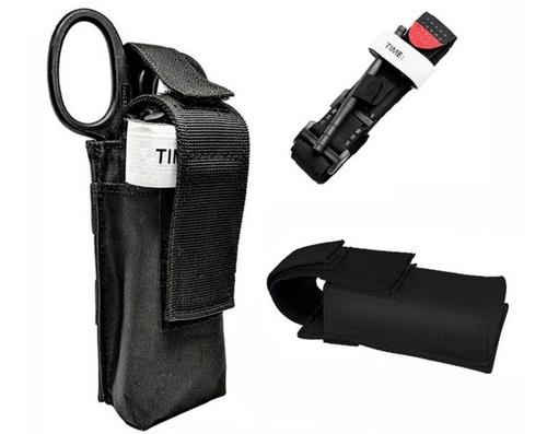 Torniquete Tactico Cat Aluminio+tijera+funda Kit Auxilio Mil