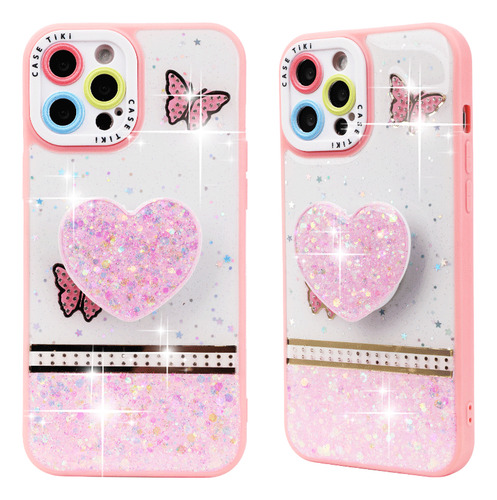 Funda Con Soporte Corazón Para Huawei Motorola iPhone Y Oppo