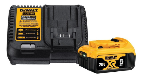 Bateria 5.0ah + Cargador Dcb115 Dewalt Dcb205-k1