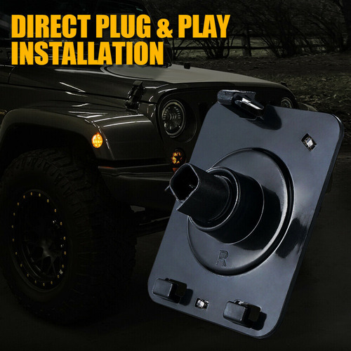 Luz De Marcação Lateral Led Para Jeep Wrangler Jk Jku 2007-2