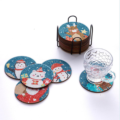 Cuadros De Diamantes De Navidad Posavasos 6 Posavasos De Nav