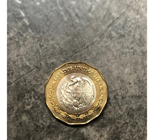 Moneda 20 Pesos Tres Caras (Usado)