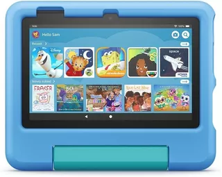 Tablet Para Niños Amazon Fire 7 Kids 32gb Funda Soporte Color Azul