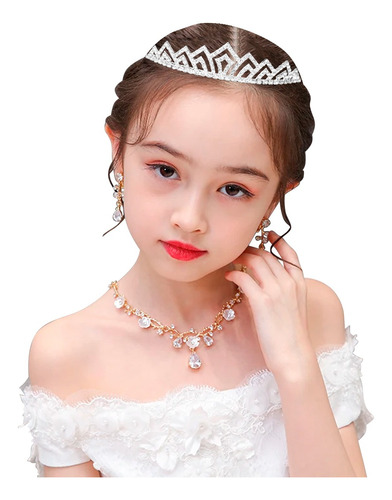 Coroa Tiara Princesa Infantil Enfeite Daminha De Casamento