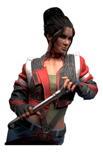 Panam Palmer Cyberpunk 2077 Game 24cm Estátua Figura Resina
