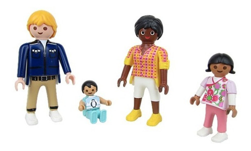 Playmobil Familia Papá Mamá Con Niños Pack 6