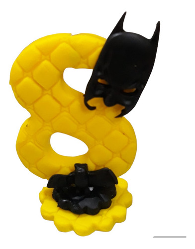 Vela Batman 8 Anos Biscuit