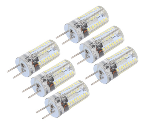 6 Bombillas Led Gy6.35 De 5 W, Ac, 12 V, Luz Blanca Cálida,