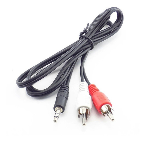 Cable De 3.5 Mm Stereo Macho A 2 Rca Macho De 5 Metros