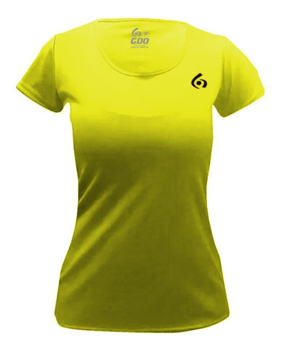 Remera Deportiva Mujer Gdo Fit Running Ciclista Fluo