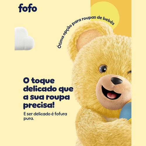 Kit Sabão Em Pó Omo Puro Cuidado 800g + Amaciante Fofo 500ml
