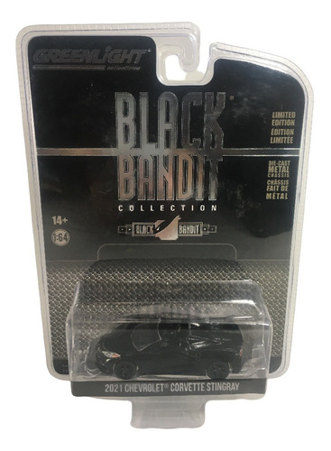 Greenlight 1/64 Black Bandit 2021 Chevrolet Corvette Stingra