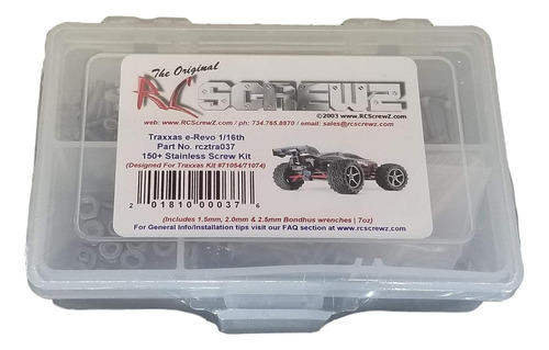 Kit De Tornillo De Acero Inoxidable Rcscrewz Para Traxxas 1/