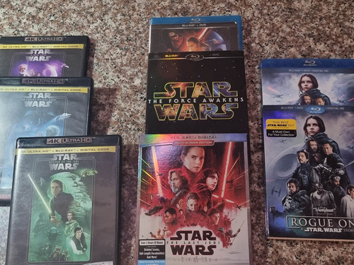 Star Wars 6 Películas 4k Y Bluray Originales Importados