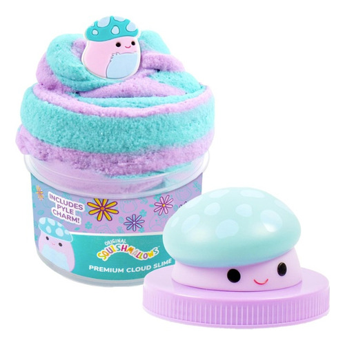 Squishmallows Pyle El Hongo Premium Cloud Slime Aroma A Uva