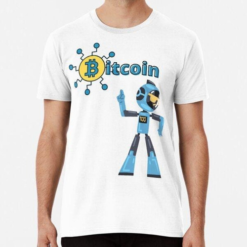 Remera Robot Bitcoin, Criptomoneda, Moneda Virtual Algodon P
