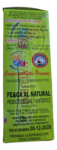 Susto / Nervios Jarabe 500ml Natural Hierbas Y Miel