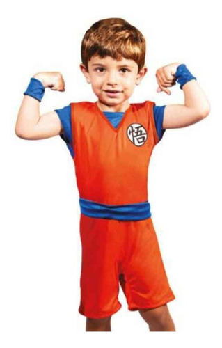 Fantasia Dragon Ball Z Infantil Super Goku Original P M G