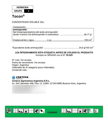 Tocon Arbusticida X 1 Litro