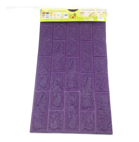 Revestimiento Adhesivo Para Pared 70 X 77 Violeta
