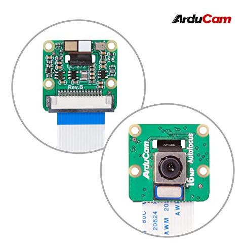 Módulo De Cámara Arducam Raspberry Pi De 16 Mp Con Enfoque A