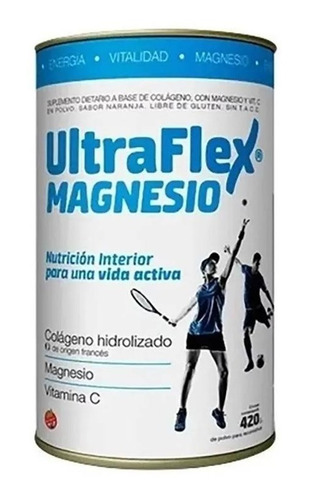 Imagen 2 de 2 de Ultraflex Magnesio Colageno Hidrolizado X420grs Farmaservis