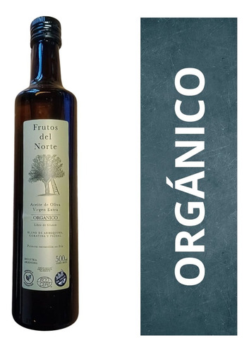 Aceite de Oliva Extra Virgen  Orgánico Frutos del Norte de 500 mL