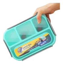 Comprar Lunchera Vianda Taper Hermetico Oficina Trabajo 4 Divisiones