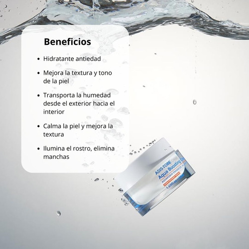 Crema Humectante Aqua Boosting Asis-tobe Cosmética Coreana