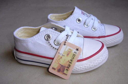 Kp3 Zapatos Converse Blancos All Star Para Niños 20 Al 25 ! - U$S 0,01 راديوم
