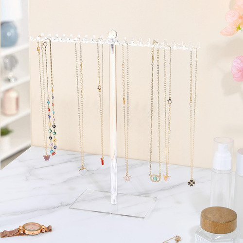 Oaoleer Organizador De Collares De Acrílico, Soporte Transpa