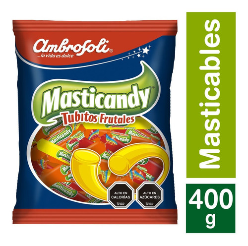 Masticables Ambrosoli Masticandy Tubitos Frutales 400 G