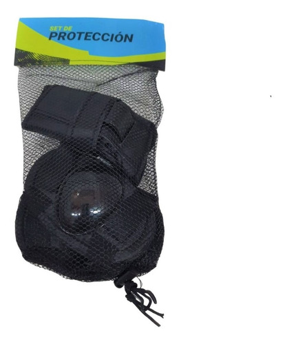 Imagen 1 de 4 de Set De Proteccion Coderas Y Rodillas Negro Cod Ik0302