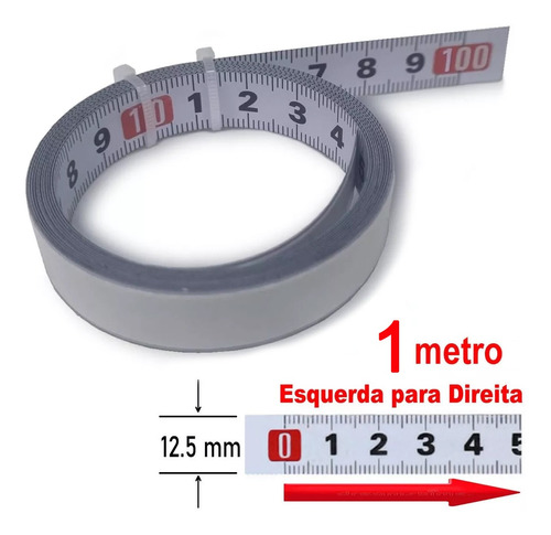 Fita Métrica Autoadesiva Para Seccionadora 1 Metro