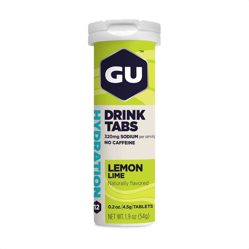 Gu Hydration Drink Tabs 320mg Sodio Hidratación - Epic Bikes