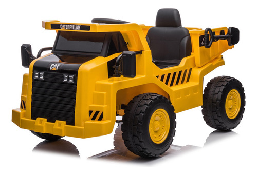 Caminhão Elétrico Infantil 12v Caçamba Cat Com Controle Cor Amarelo