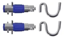 Comprar Par Gancho Armador De Rede Tipo Batom Aço Inox 304 Metalvi