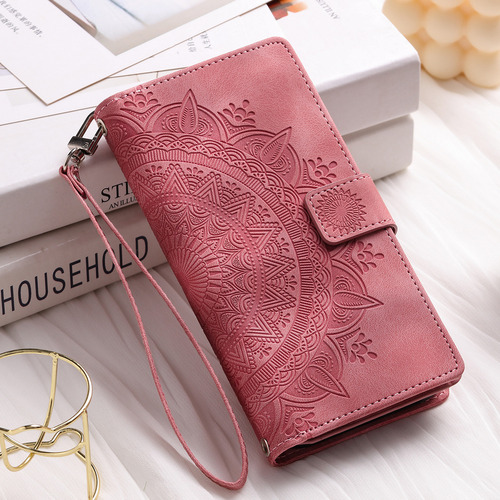 Funda Tipo Libro De Piel Con Tapa Para Tarjetas Tipo Cartera