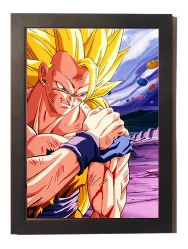 Quadro decorativo Goku super saiyajin Dragon Ball